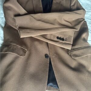 Dries Van Noten Tan Blazer with Black Interior